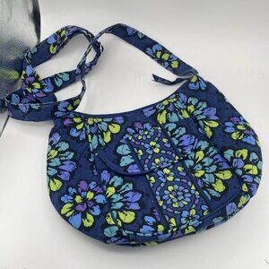 Vera Bradley “Indigo Pop” Retired Pattern Crossbody- saddle bag